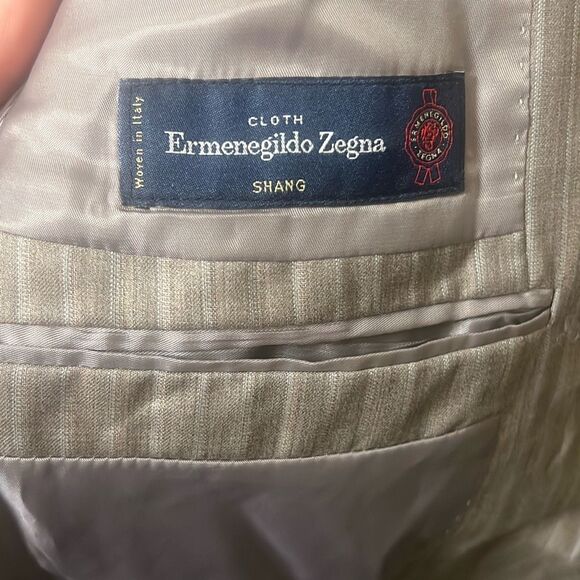 ✨Ermenegildo Zegna/SAKS FIFTH AVENUE Pinstriped Wool/Silk SZ 40L Suit✨ - Picture 12 of 14